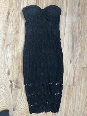 Rare London Dress Black Strapless Lace style | eBay Rare London Dress Black Strapless Lace style | eBay