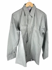 New Vintage Red Kap Gray Size 16 36/37 Long Sleeve Button Up Free US Shipping