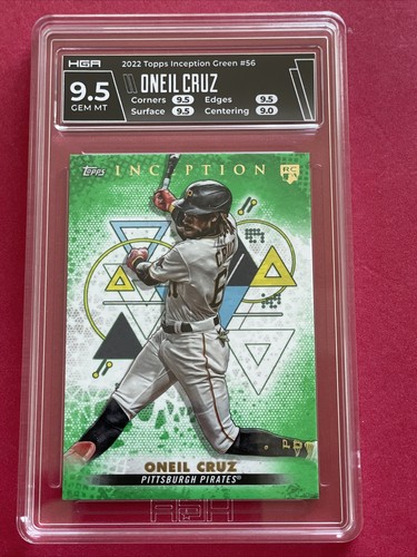2022 Topps Inception Oneil Cruz Green Parallel Rookie Card SP RC 56 