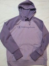 Champion Ladies Hooded Pullover, Smoked Lilac Size Small