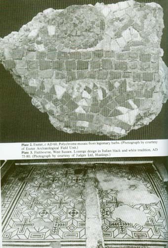 Roman Britain Mosaics Villa Fishbourne Hadrianic Antonine Technique  Conservation