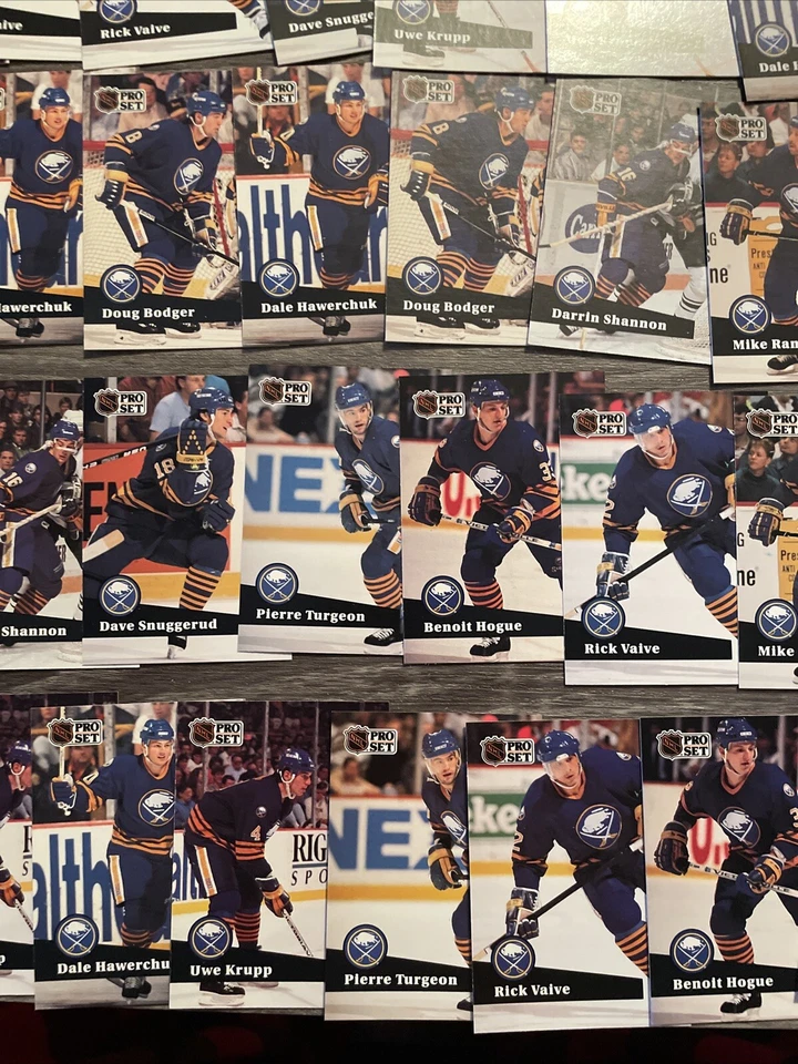 1991-92 Pro Set Buffalo Sabres 50 Card Team Lot - Image 3 of 4