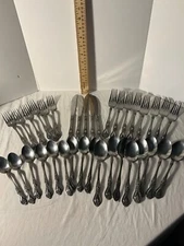 Rogers flatware 36 pieces Stainless Korea Floral pattern