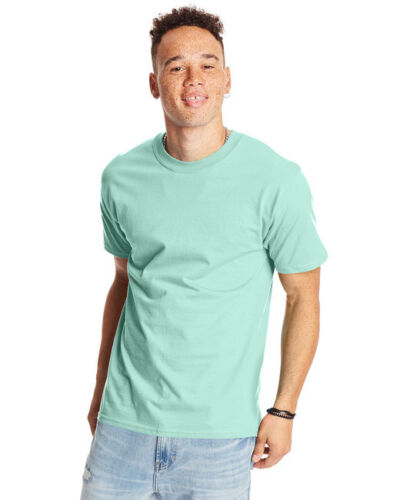 5 Pack Of Hanes 5180 Unisex Beefy-T T-Shirt - Picture 6 of 38