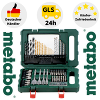 Metabo ZubehöRset 86-Teilig Bohrerset Bit Metall Holz Stein Set Box Satz Bit-Set
