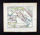 1810 Delalain Map Roman Empire Horace Virgil Era Italia Italy Sicily Rome Naples