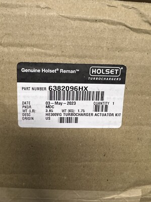 Holset 6382096HX Reman Holset He300 Vg Actuator Kit W/Gaskets **no