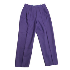 Vintage 90s Norton McNaughton plum purple pleat front trouser pants 12