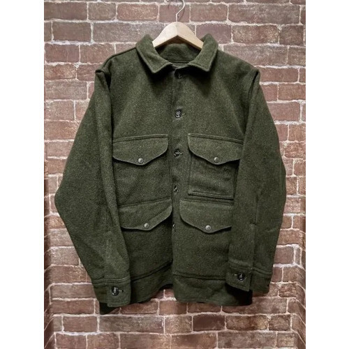 ち*ぃ様 FILSON DOUBLE MACKINAW CRUISER JACK Filson Double Mackinaw Cruiser Coat 44 Light Grey XL XLARGE