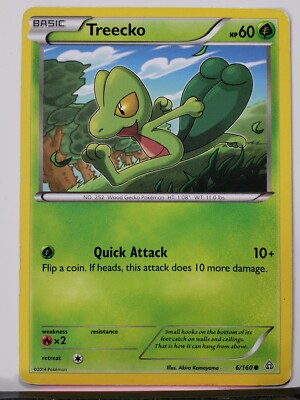 Treecko 6/160 PL - XY Primal Clash Pokemon Card $2 Combined Shipping