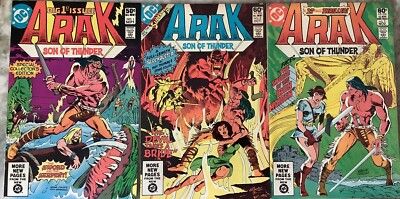 Arak: Son of Thunder 1-3 DC 1981 Comic Books
