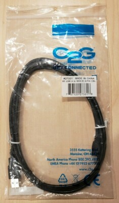 Cables to Go USB-A Male to USB 4-Pin Mini-B  Male 6 ft