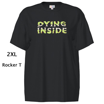 2XL LuLaRoe ROCKER T ~ DYING INSIDE ~ Halloween; Black; sizes 22-24