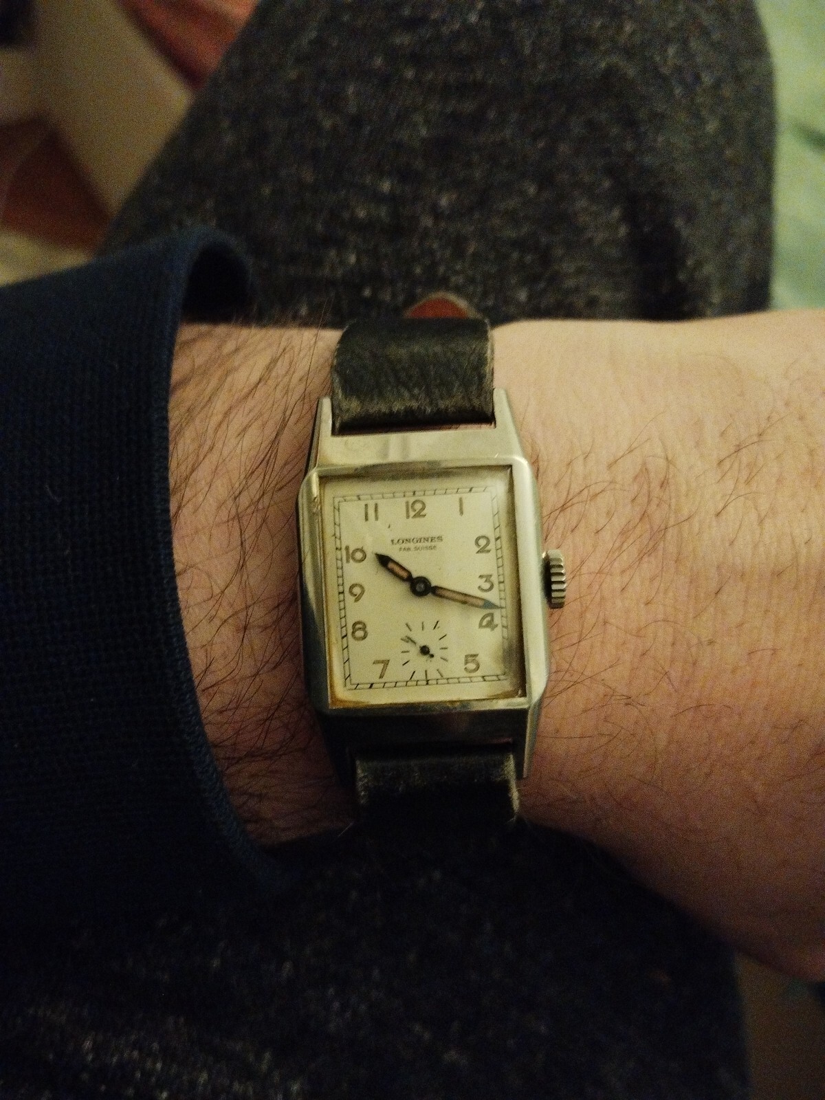 Longines Art Deco Rectangular Mechanical Watch Vi… - image 3