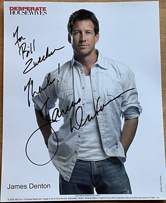 Desperate Housewives Actor James Denton Photo to Entertainment Reporter Zwecker