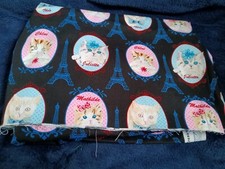 New Timeless Treasures of SoHo Cotton Fabric, Cats  Paris Theme,44"x1yd