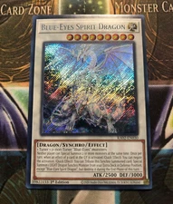 *** BLUE-EYES SPIRIT DRAGON *** 1ST EDITION SECRET RARE RA02-EN030 YUGIOH!
