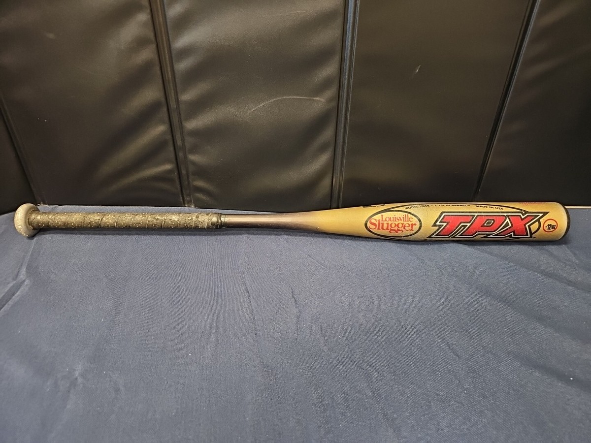 PETER LEWIS作 Louisville Slugger TPX Omaha Gold Baseball Bat 19oz 2 1/4