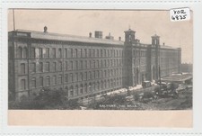 BRADFORD /  Saltaire Yorkshire  Salts  Mill and Railway Line