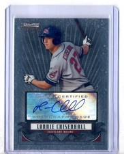 LONNIE CHISENHALL 2011 BOWMAN STERLING AUTO ROOKIE RC INDIANS