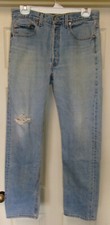 VTG 90S LEVIS JEANS 501 0193 32" X 32" BLUE DENIM BUTTON FLY USA MADE LEVI'S