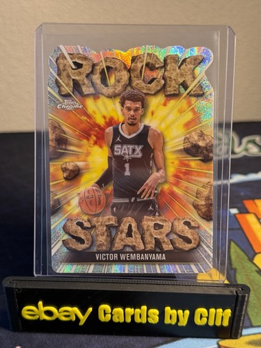 Victor Wembanyama 2025-26 Topps Chrome Rock Stars Case Hit SSP #RS-2 -B