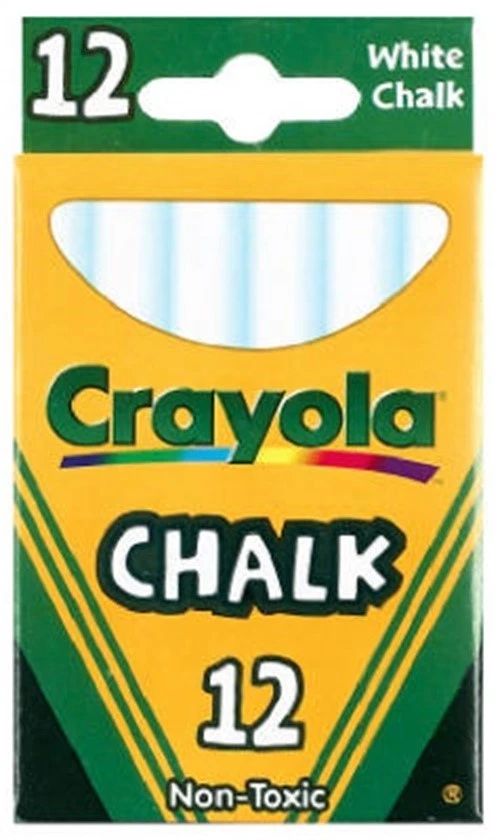 Crayola 51-0320 Non-Toxic White Chalk (Pack of 36)