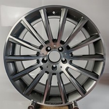 1 GENUINE 19” MERCEDES CLS AMG C218 TURBINE ALLOY WHEEL FRONT A2184011100 /39BF