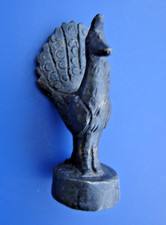 Vintage Asia Burmese Antique Opium Weight Bird Duck Rooster Bronze China 2.8 oz