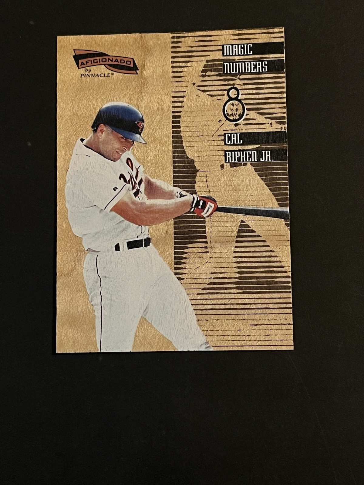 1996 Pinnacle Aficionado - Magic Numbers Cal Ripken #8 Sample (1177)