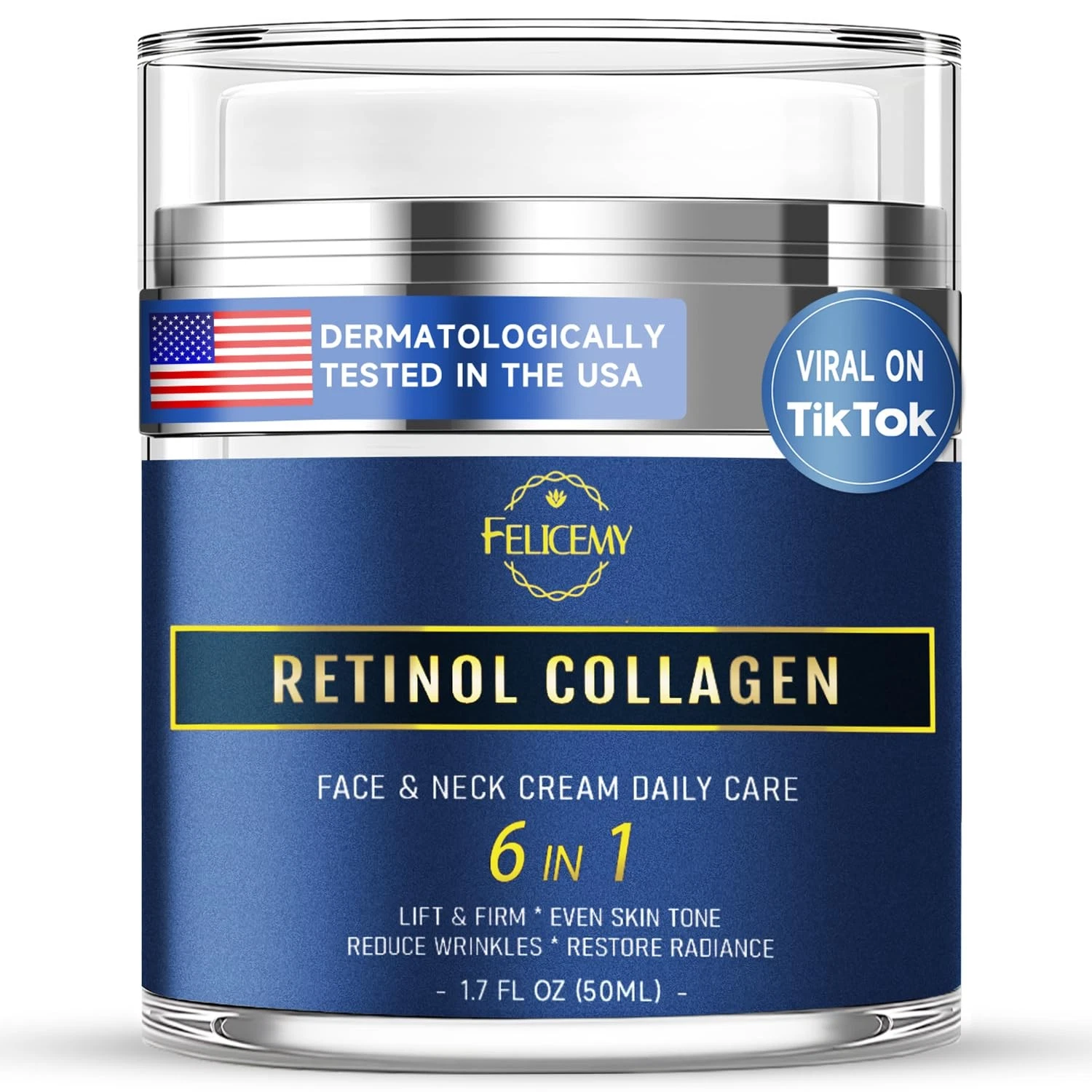 6-in-1 Face Cream for Men, Anti-Aging, Retinol, 1.7 Fl Oz
Opens in a new window or tab