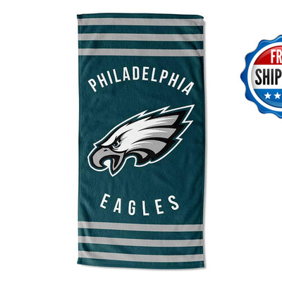 Northwest Nfl Philadelphia Eagles Unisex-Adult Beach Towel 30 X 60 Stripes 720