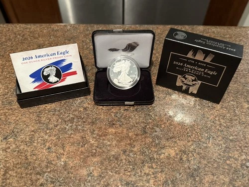 American Eagle 2026 1oz Silver Proof Coin West Point (W) - In Hand 26EA