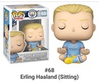 Funko Pop Erling Haaland Sitting #68 Manchester City Football In Pop Protector