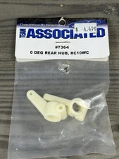 Vintage Team Associated RC10 Worlds Car 7364 Rear Hubs White