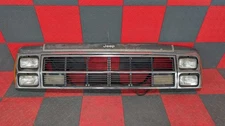 1986-1990 Jeep Wagoneer Loaded Header Panel Chrome Grille Marker Lights OEM