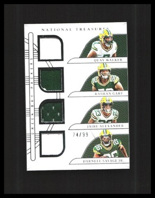 2022 Walker, Gary, Alexander, Savage Jr. Patch-National Treasures /99 #GQM-Pack