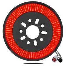 Spare Tire LED Brake Lights-Super Bright Red Ring Compat-2007-2018 Jeep Wrangler