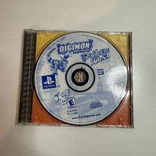 Digimon Rumble Arena PS1 1st Print Black PlayStation 2001 Disc & Back Insert