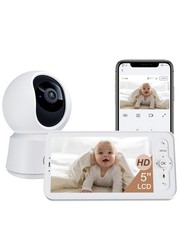 ARENTI WiFi Baby Camera Monitor B2 Kit 2026 Upgraded, 5inch Wireless Display,...