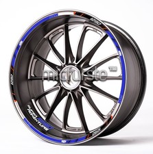 Autocollants de jante autocollants de roue moto Super Adventure Stripes...