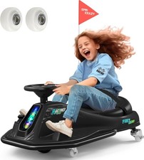 360 Degrees Rotating Ride On Drift Car, 24V Electric Drifting Go Kart for Kids W