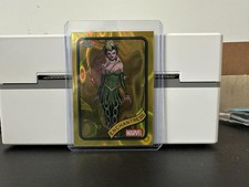 Enchantress 2025 Topps Chrome Marvel Yellow Lava Refractor #43