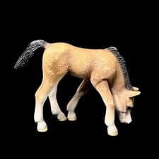 Schleich Arabian Foal Grazing Baby Horse Figure Toy Animal 2008 Retired 3”x2”