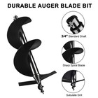 Yescom 10" Earth Auger Bit Bulb Planter Fence Post Spiral Hole Digger Gardening — photo 2