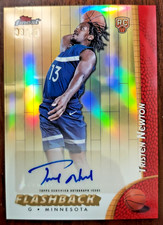 2024-25 Topps Finest Flashback Autographs Gold /50 Tristen Newton RC