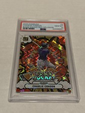 2025 Panini Donruss - Bomb Squad Charlie Condon #8 Red Explosion /99 (RC)