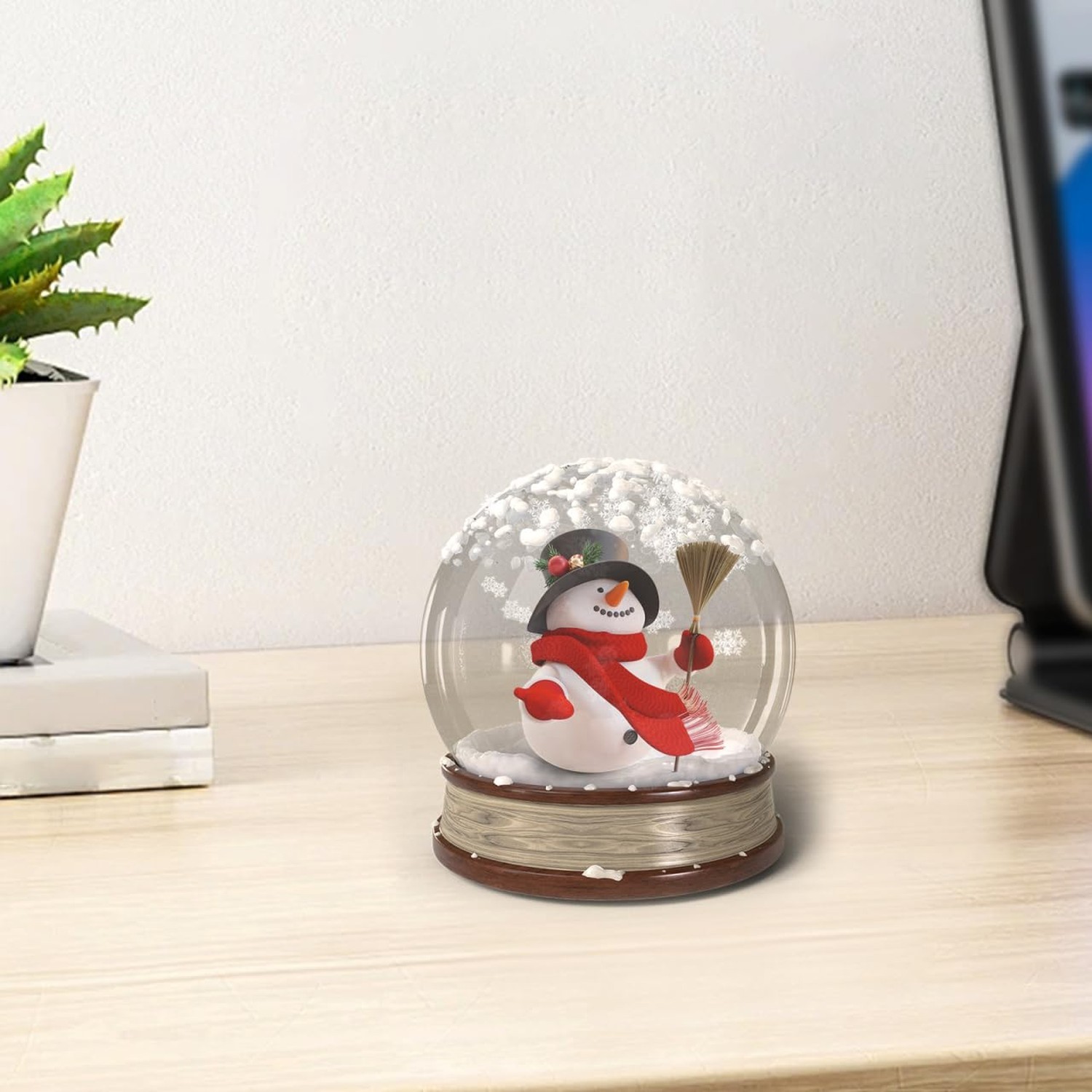 Healifty DIY Snow Globe Balls 4 Pack Craft Kit Empty Glass Globes Decorative ...