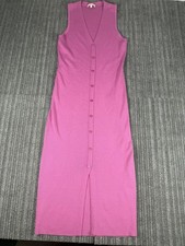 Skies Are Blue Women’s Sleeveless, Ribbed, Sweater Dress Size L