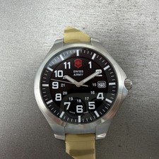 Victorinox Swiss Army Base Camp Reloj Hombre 40mm Esfera Negra Acero Fecha Batería Nueva